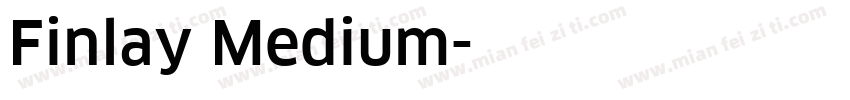 Finlay Medium字体转换